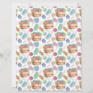 Knitting Scrapbook Paper