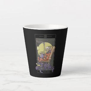 Knitting Sewing Hermit Tarot Card Crochet Quilting Latte Mug