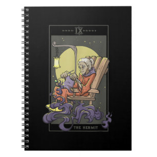 Knitting Sewing Hermit Tarot Card Crochet Quilting Notebook
