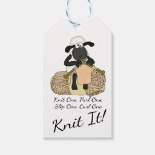 Knitting Sheep Custom Gift Tags
