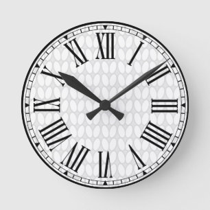 Knitting Stitch Classic Round Clock