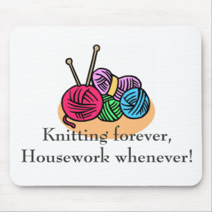 Knitting T-shirts and Gifts. Mouse Mat