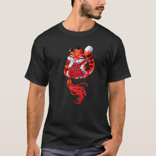 Knitting Tiger For Grandma And Chinese New Year Of T-Shirt