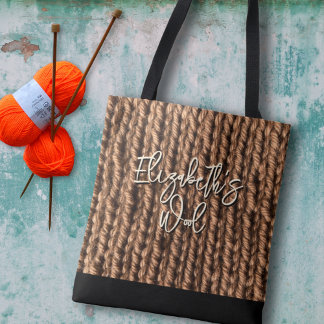 Knitting Wool Bag Personalized