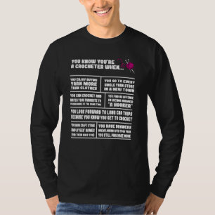Knitting Wool Crochet Handmade Hobby Sewing Seamst T-Shirt