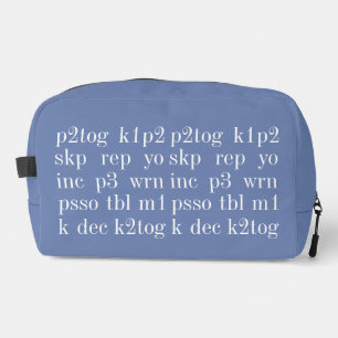 KNITTING WORDS Travel Bag II