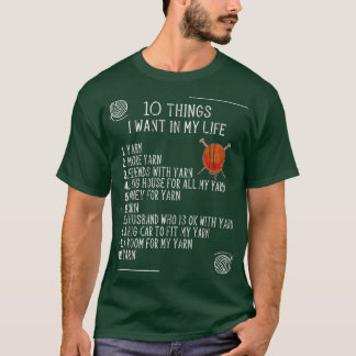 Knitting Yarn Crochet Crocheter Knitter Knit  T-Shirt