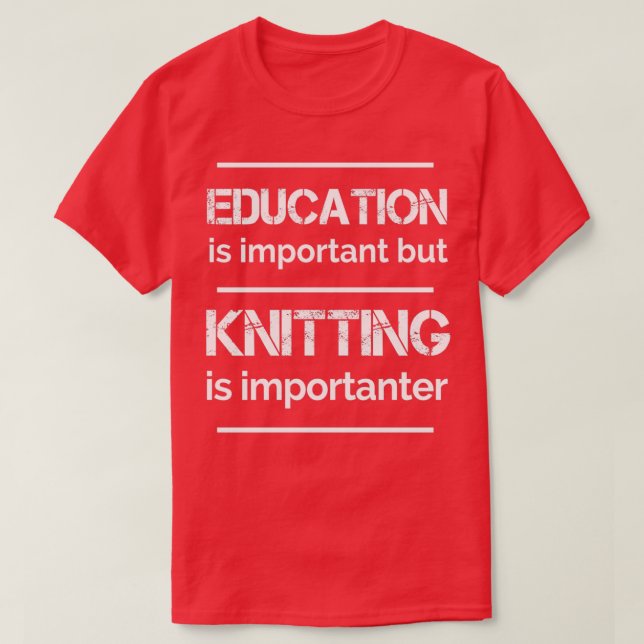 Knitting Yarn Crochet Knitter Crocheting  (3)  T-Shirt (Design Front)