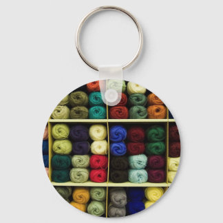 Knitting Yarn Key Ring