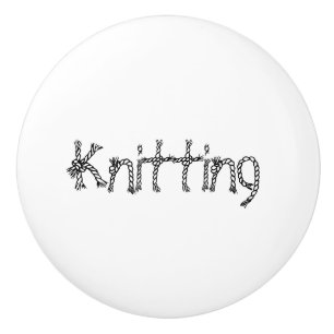 knitting,Yarn, Organisation Decor Ceramic Knob
