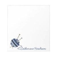 Knitting Yarn Personalised Notepad