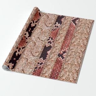 Knitwear Fabric Texture, geometric texture, snake Wrapping Paper