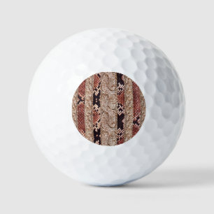Knitwear texture, geometric snake pattern. golf balls