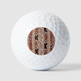 Knitwear texture, geometric snake pattern. golf balls
