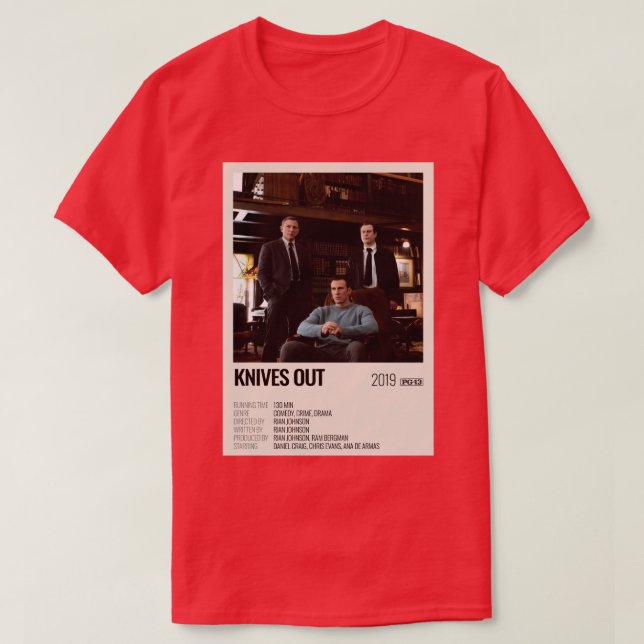 Knives Out 2019 poster T-Shirt (Design Front)