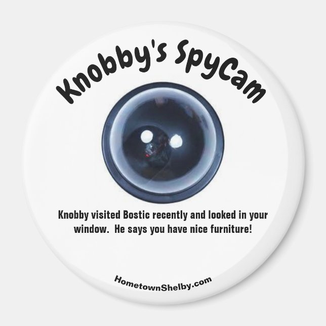 Knobby's SpyCam Bostic Fun Refrigerator  Magnet (Front)