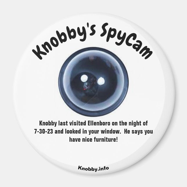 Knobby's SpyCam Ellenboro Fun Refrigerator  Magnet (Front)