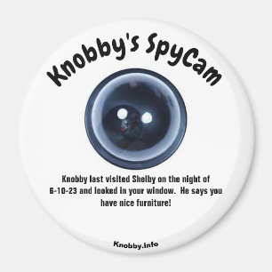 Knobby's SpyCam Shelby Fun Refrigerator  Magnet