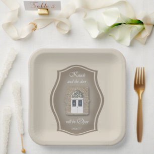 Knock and the Door will Open - Paper Plate