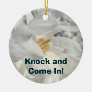 Knock & Come In! Ornament Privacy Please