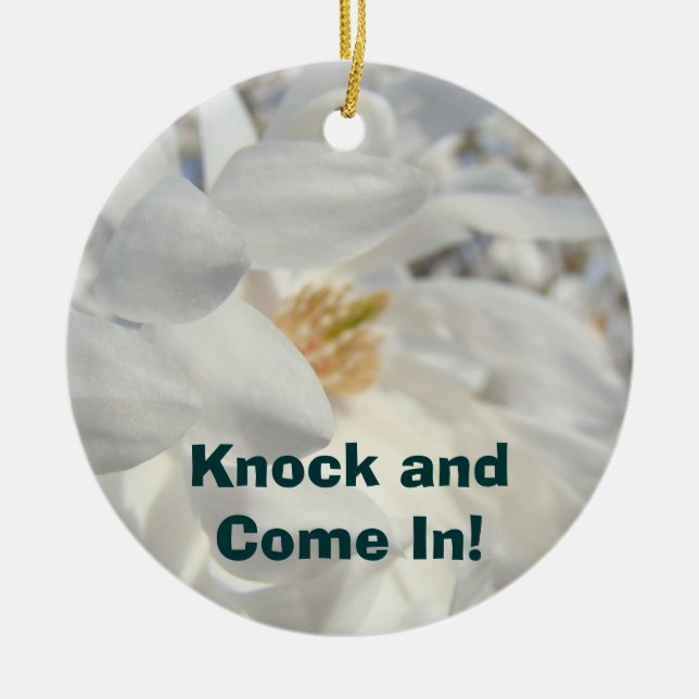 Knock & Come In! Ornament Privacy Please (Front)