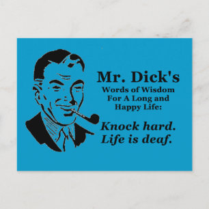 Knock Hard Postcard