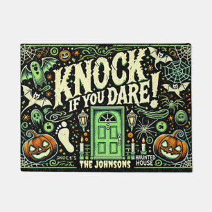 Knock if you date Personalised door mat