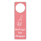 Knock if you have Champagne