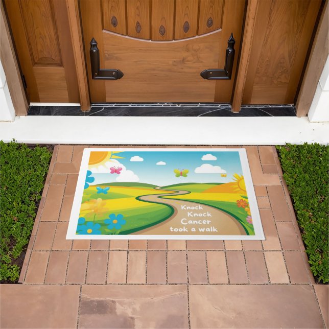 "Knock, Knock" Artsy Doormat (Outdoor)