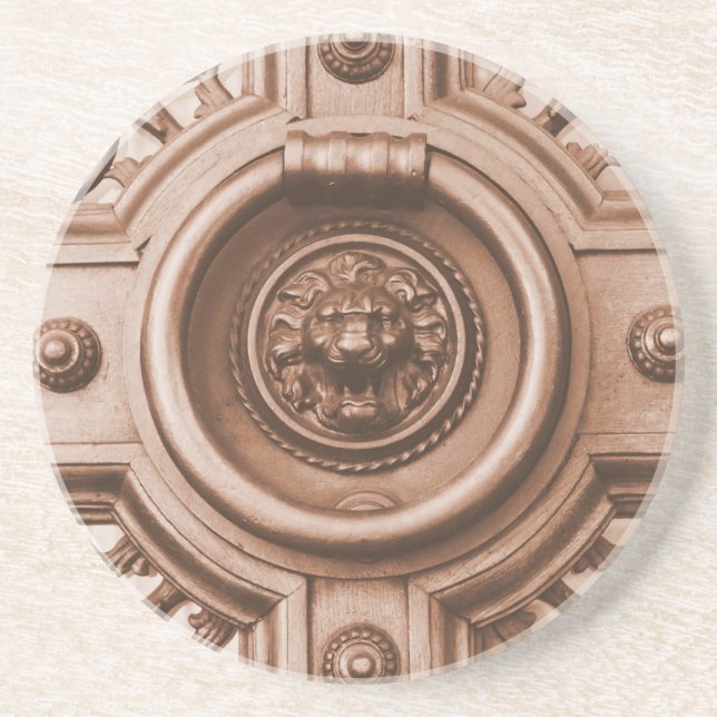 Knock Knock - Barcelona Old Quarter Door Knocker Coaster (Front)