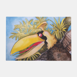 "Knock Knock Bird" Art by Mike Quinn Doormat