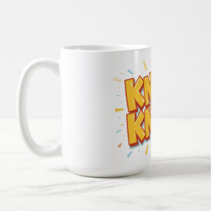 Knock knock  coffee mug