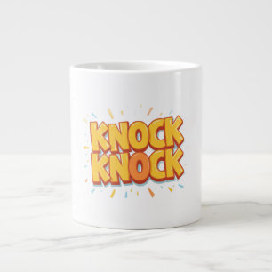 Knock knock  large coffee mug