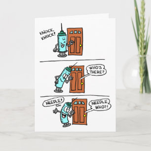 Knock Knock Needle Little Recognition Doctors' Day Card