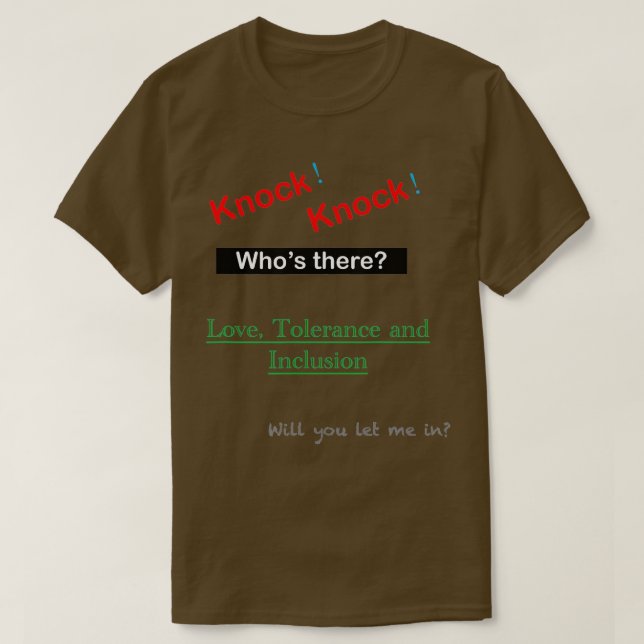 Knock Knock  T-Shirt (Design Front)