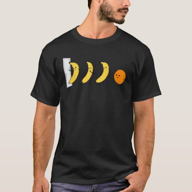Knock Knock Who s There Banana Who s There Orange  T-Shirt (Front)
