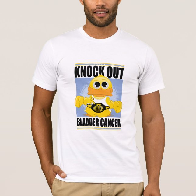 Knock Out Bladder Cancer T-Shirt (Front)