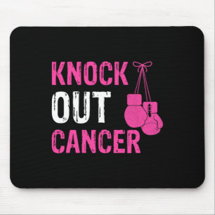 Knock Out Boxing Fight Pink Ribbon Breast Cancer A Mouse Mat
