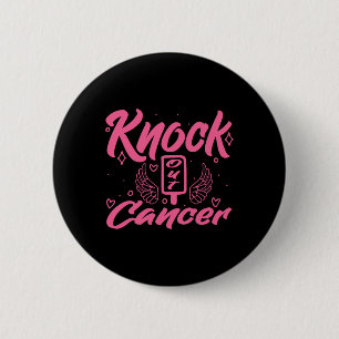 Knock Out Cancer Breast Cancer 6 Cm Round Badge