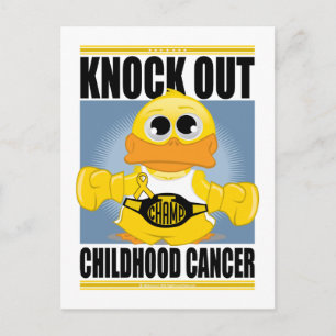 Knock Out Childhood Cancer Postcard