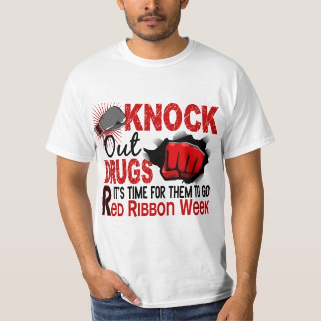 Knock Out Drugs Male Fist T-Shirt (Front)