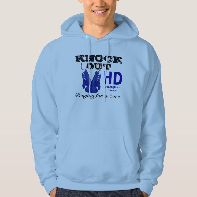 Knock Out Huntington's Disease HD Awareness Hoodie (Front)