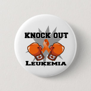 Knock Out Leukaemia 6 Cm Round Badge