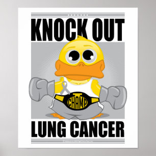 Knock Out Lung Cancer Poster