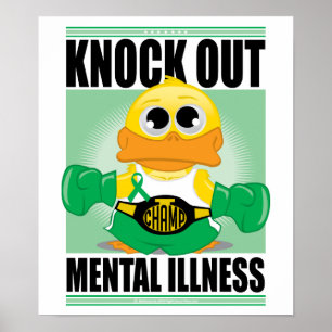 Knock Out Mental Illness Poster