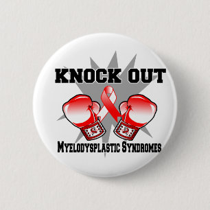 Knock Out Myelodysplastic Syndromes 6 Cm Round Badge