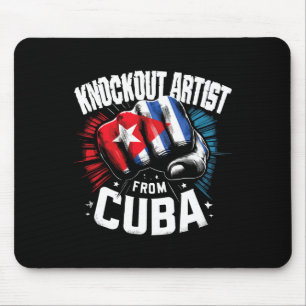 Knockout Artist From Cuba Cuban Boxing Pride Mouse Mat