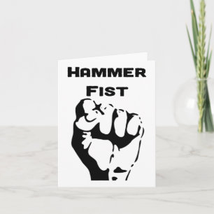 Knockout Boxing Hammer Fist Card