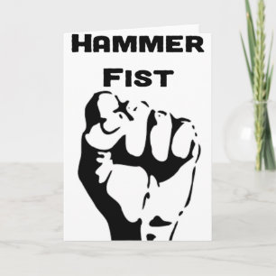 Knockout Boxing Hammer Fist Card