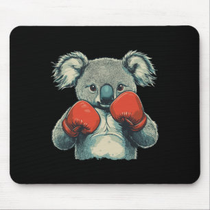 Knockout Koala Bear For A Punchy Day And Boxing Lo Mouse Mat